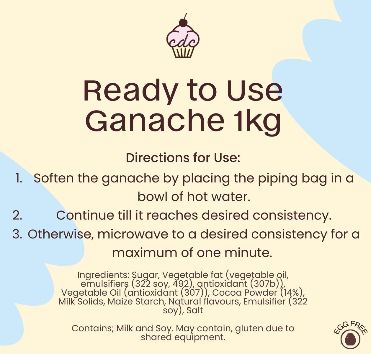 Ready To Use Choc Ganache 1kg