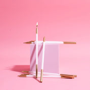 White Gold Dipped 15cm Candles 12 Pack