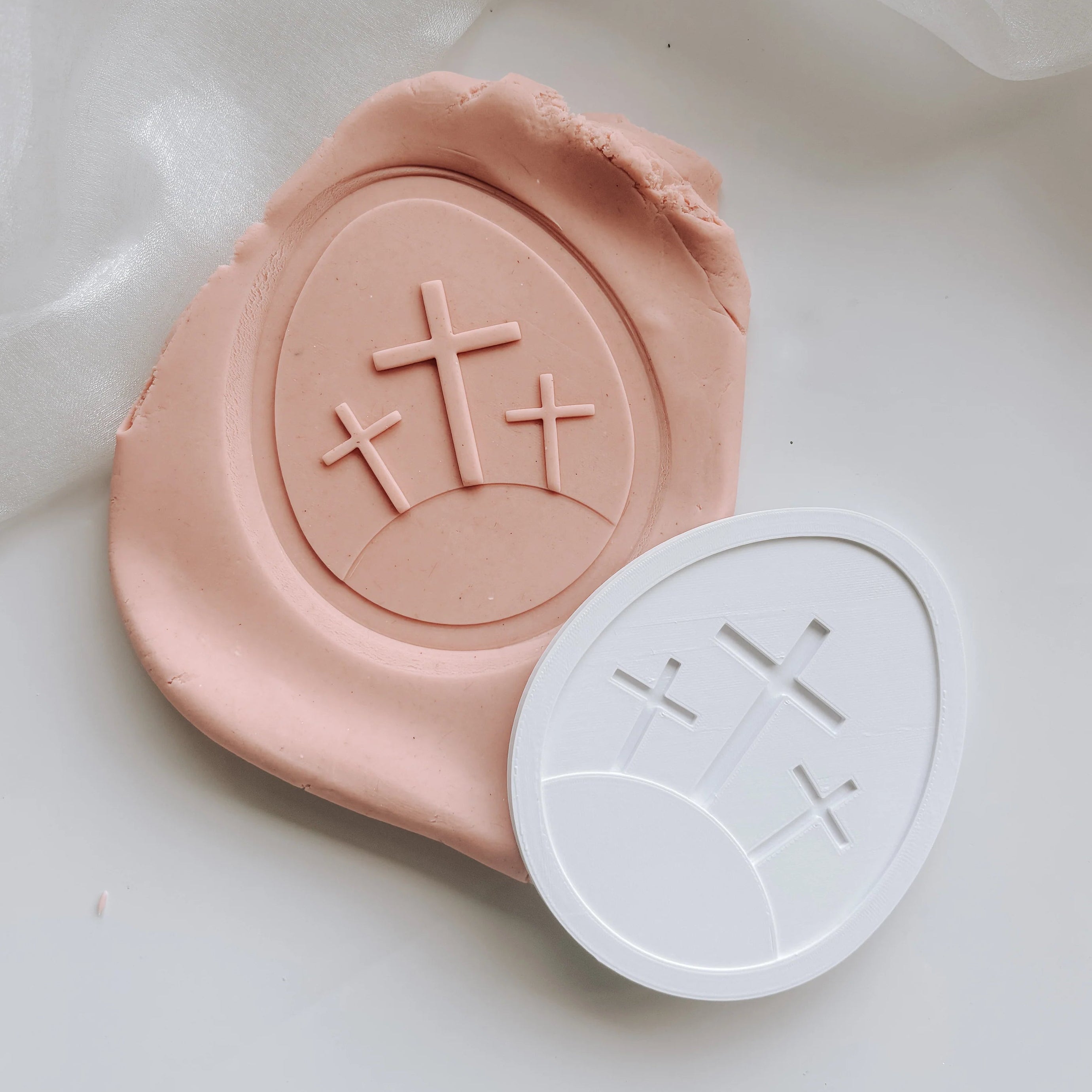 Trio of Crosses in Egg Debosser + Cutter Set