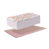 RECTANGLE PINK &amp; GREEN Dual-Colour Scalloped Cake Board