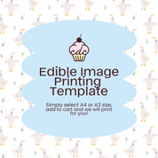 Silly Goose Edible Image Template