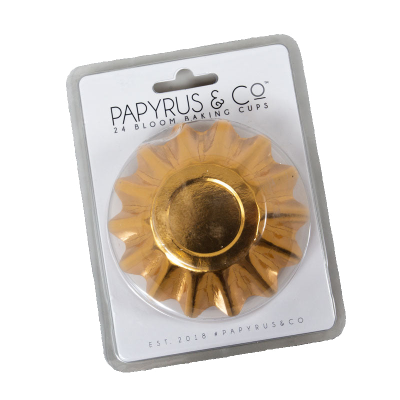 Bloom Gold Baking Cups 24 Pack
