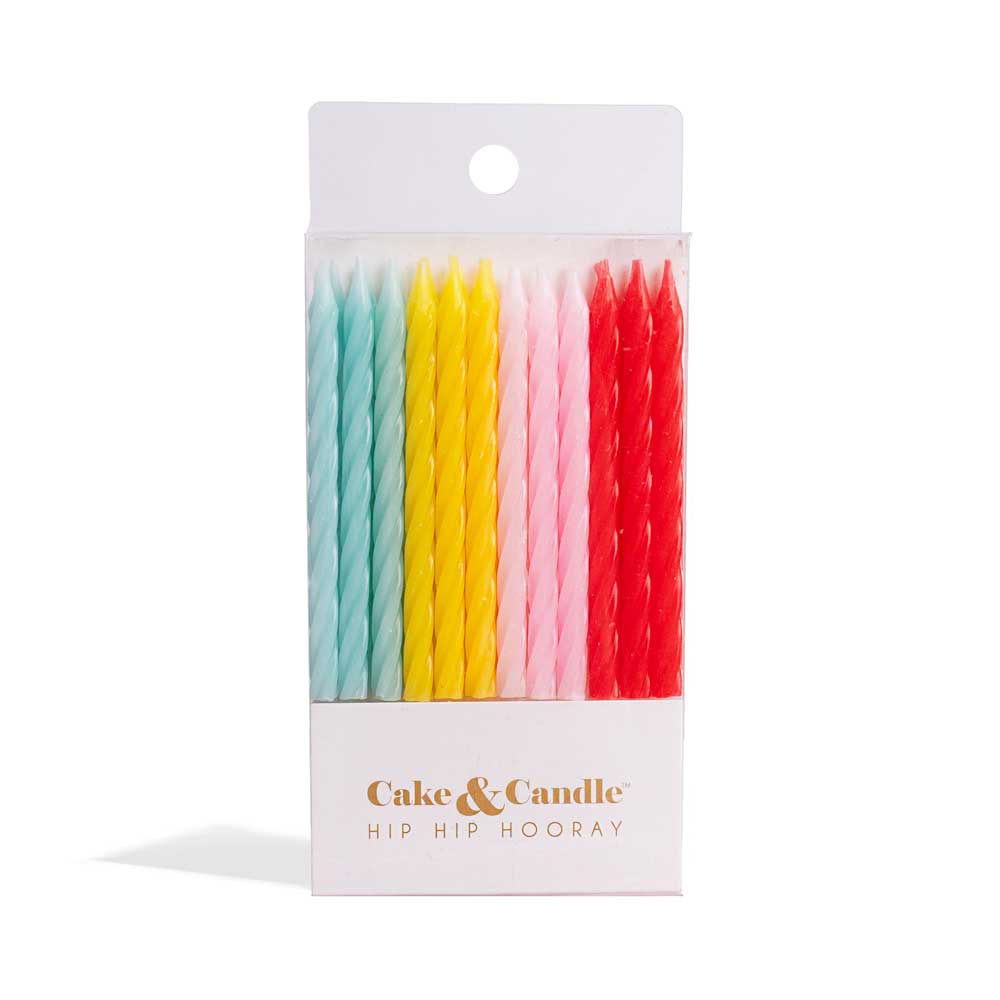 Fun Combo Spiral Candles 24pk