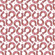 Pink Horseshoe Edible Image Template