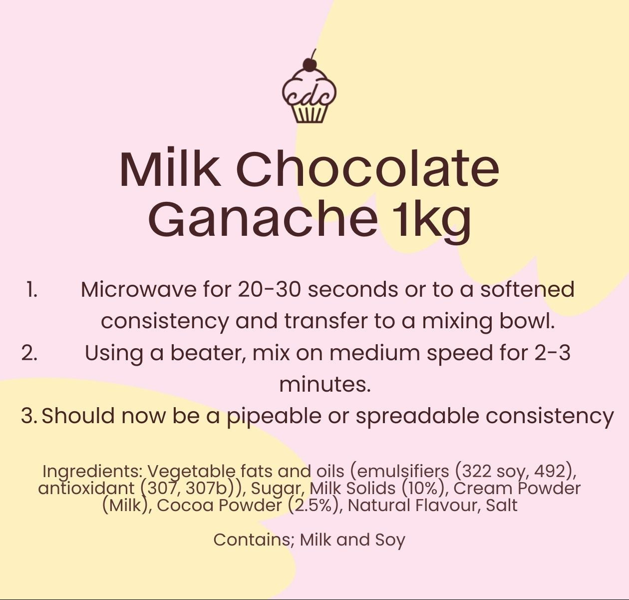 Milk Choc Ganache 1kg