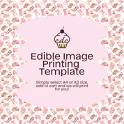 Pink Cowgirl Edible Image Template