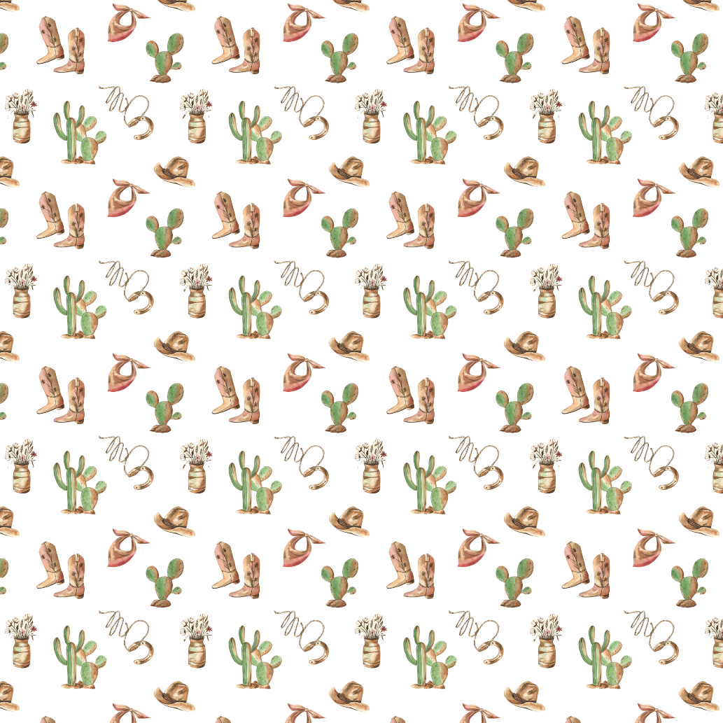Western Pattern Edible Image Template