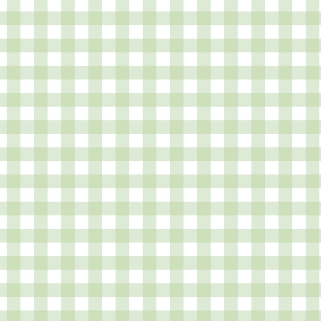 Mint Gingham Edible Image Template