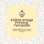 Confetti Dots Edible Image Template