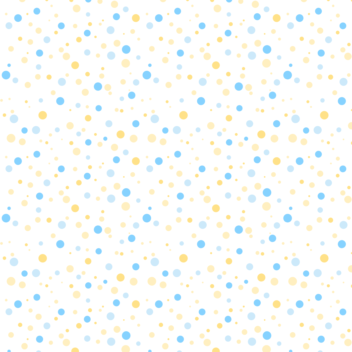Blue Yellow Dots Edible Image Template
