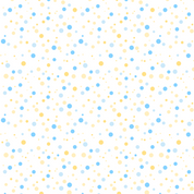 Blue Yellow Dots Edible Image Template