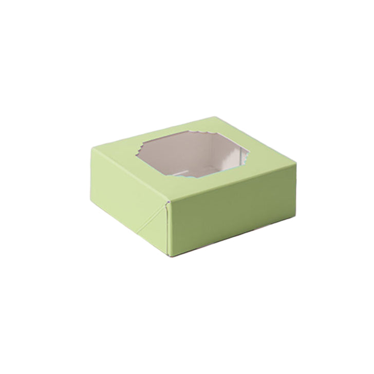 Scalloped Small Treat Box PASTEL GREEN 5pk