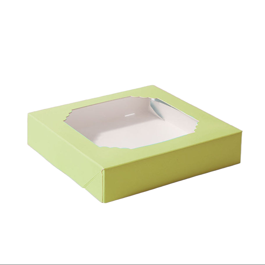 Scalloped Large Treat Box PASTEL GREEN 5pk