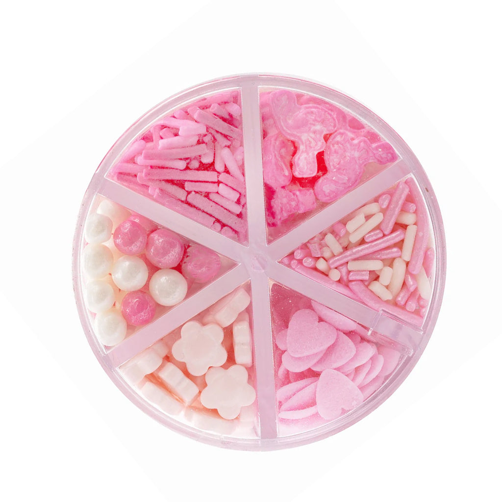 6 Cell Pink Charm Sprinkles (85g)