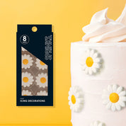 Daisy Icing Decorations 8 pieces