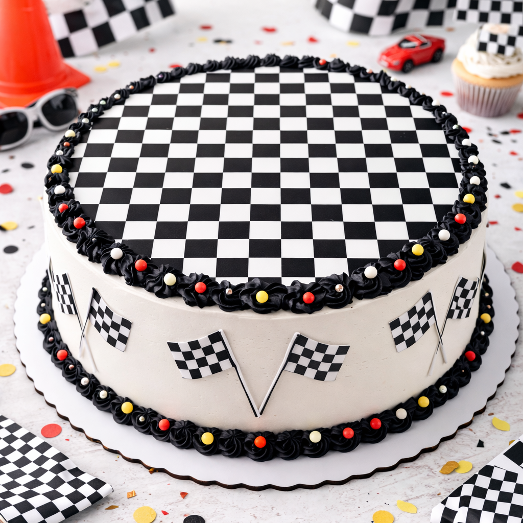 Checkerboard Pattern Edible Image Template