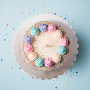 10inch Silver Scalloped Cake Board