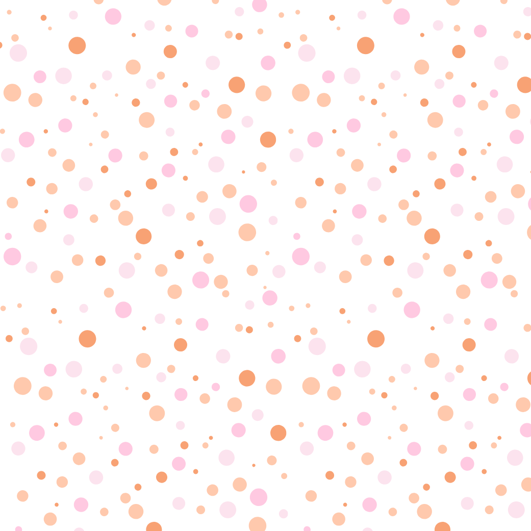 Pink Peach Dots Edible Image Template