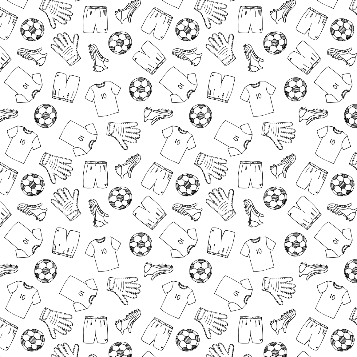 Soccer Pattern Edible Image Template