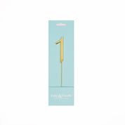 Number 1 Gold Metal Cake Topper