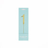 Number 1 GOLD Metal Cake Topper