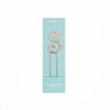 Number 3 ROSE GOLD Metal Cake Topper