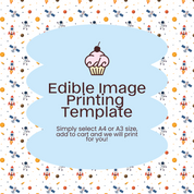 Space Pattern Edible Image Template