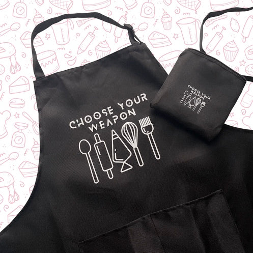 Savvy Apron CHOOSE YOUR WEAPON BLACK