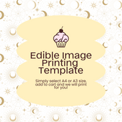 Gold Constellations Edible Image Template