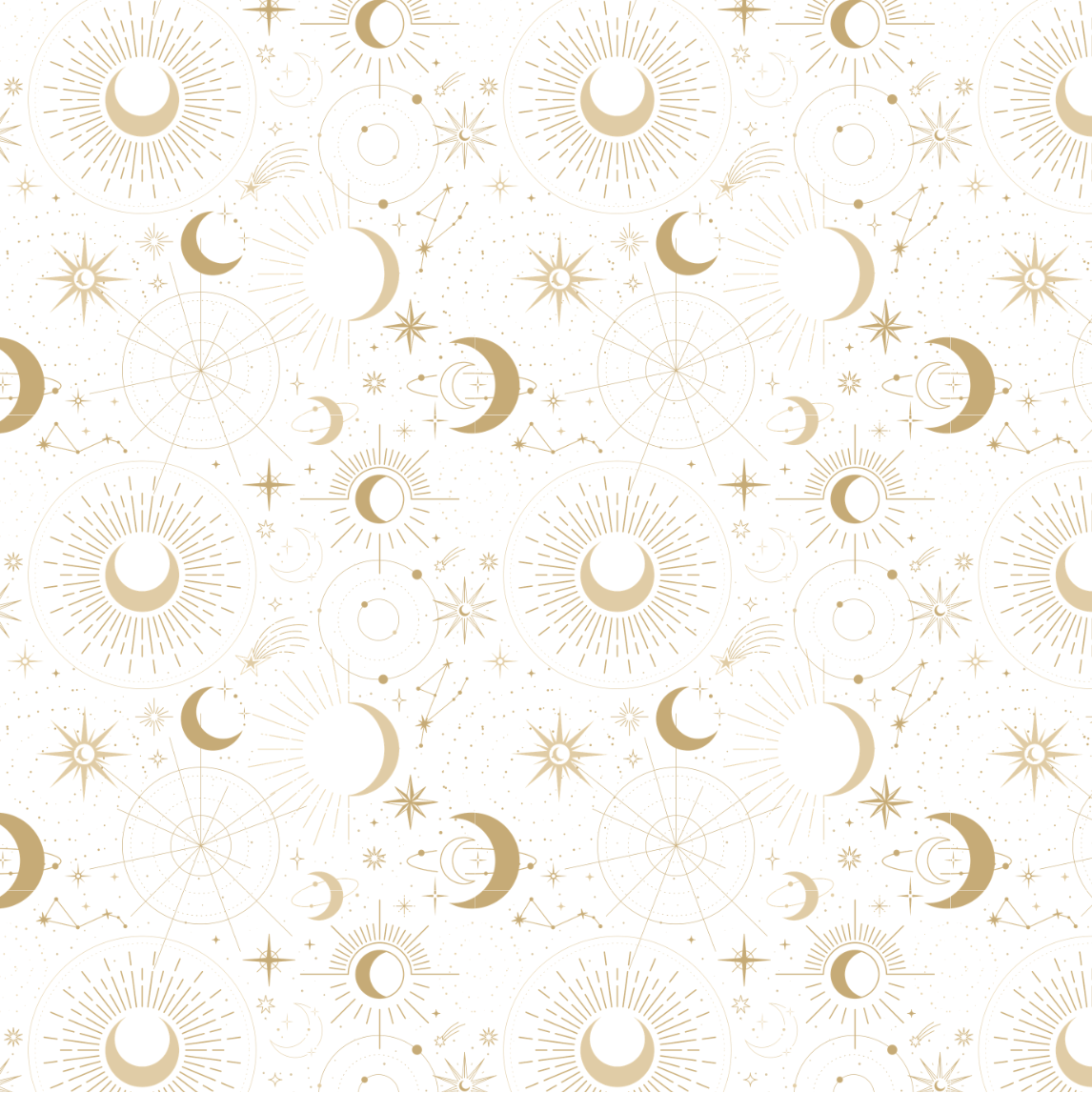 Gold Constellations Edible Image Template