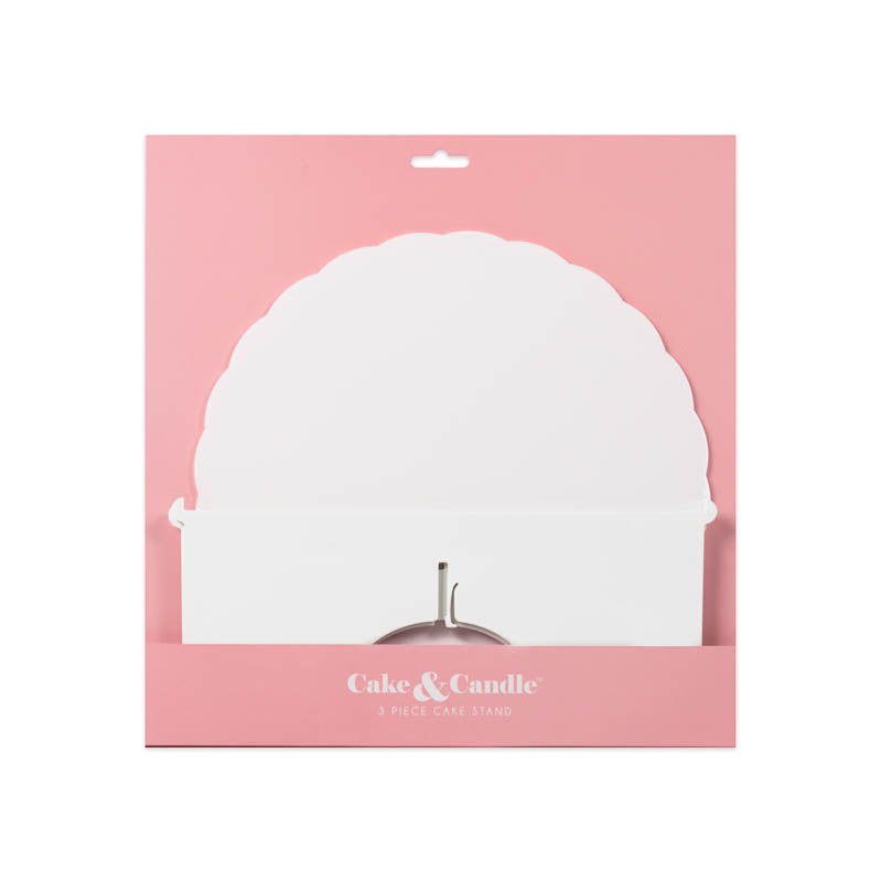 White Plateau Gateau 3-Piece Cake Stand