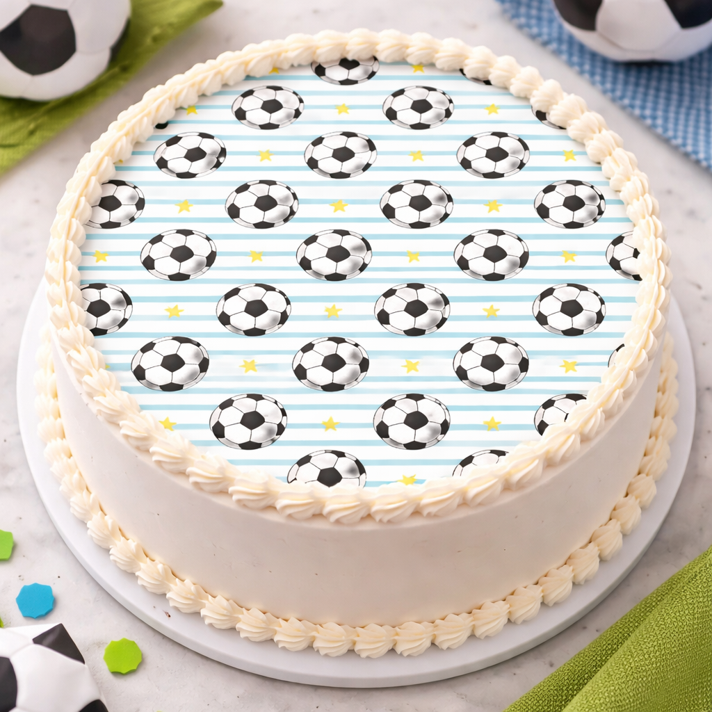 Soccer Stripes Edible Image Template
