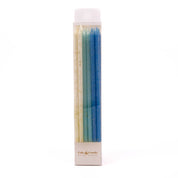 Blue Glitter Candle 12 Pack