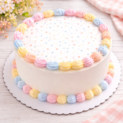 Pastel Dots Edible Image Template