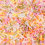 SUGAR FREE Natural Coloured Jimmies - Pastel RAINBOW 60g