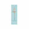Number 4 ROSE GOLD Metal Cake Topper