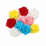 Roses Assorted 10 Pack Royal Icing Decorations