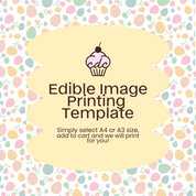 Pastel Easter Edible Image Template