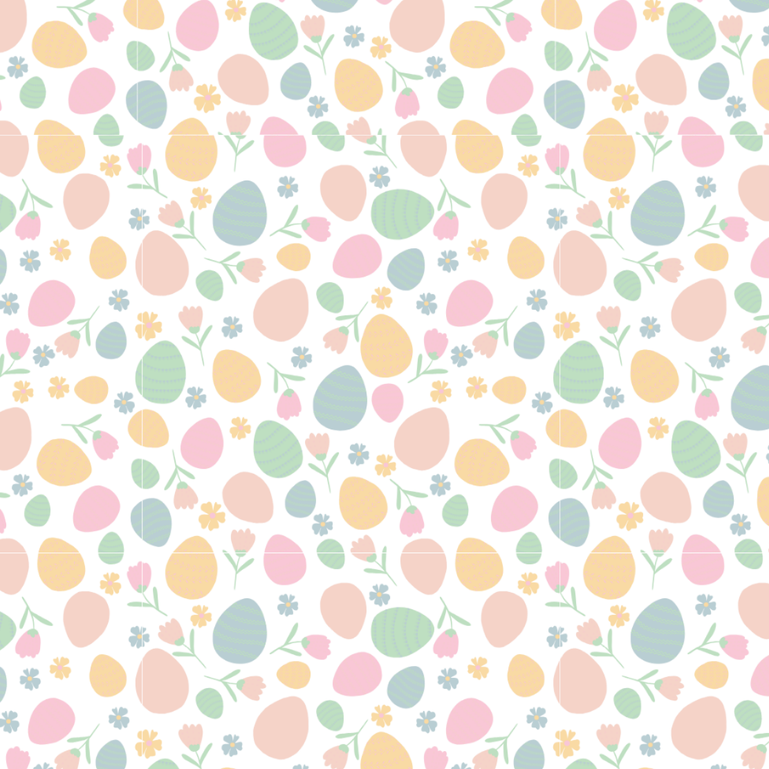 Pastel Easter Edible Image Template