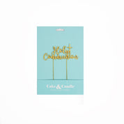 Holy Communion Gold Metal Cake Topper