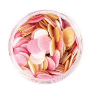 Wafer Decorations Pink, White & Gold 9g