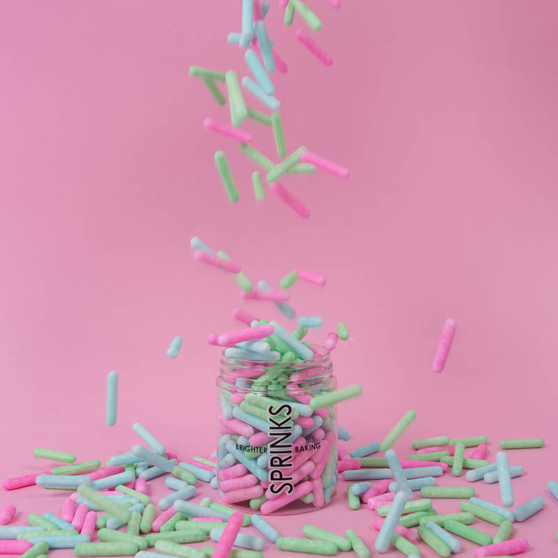 SPRINKS Matte Rods PASTEL 70g - Cake Decorating Central
