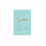 Congratulations Gold Metal Cake Topper