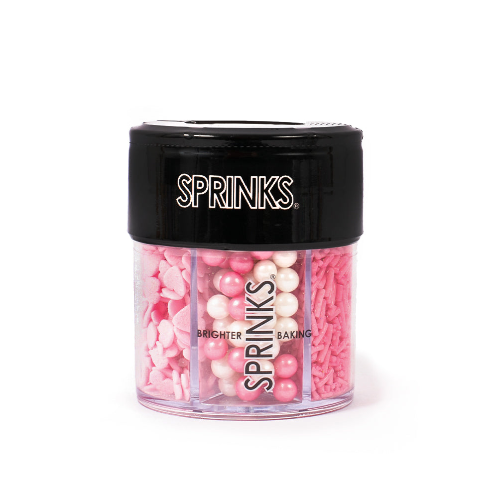 6 Cell Pink Charm Sprinkles (85g)