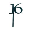16 CHROME TALL MIRROR ACRYLIC CAKE TOPPER
