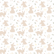 Beige Bunny Edible Image Template