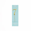Number 7 GOLD Metal Cake Topper