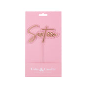 Sixteen Gold + Opaque Layered Cake Topper