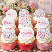 Mother's Day Cupcake Edible Image Template