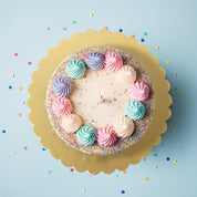 10inch Gold Scalloped Cake Board